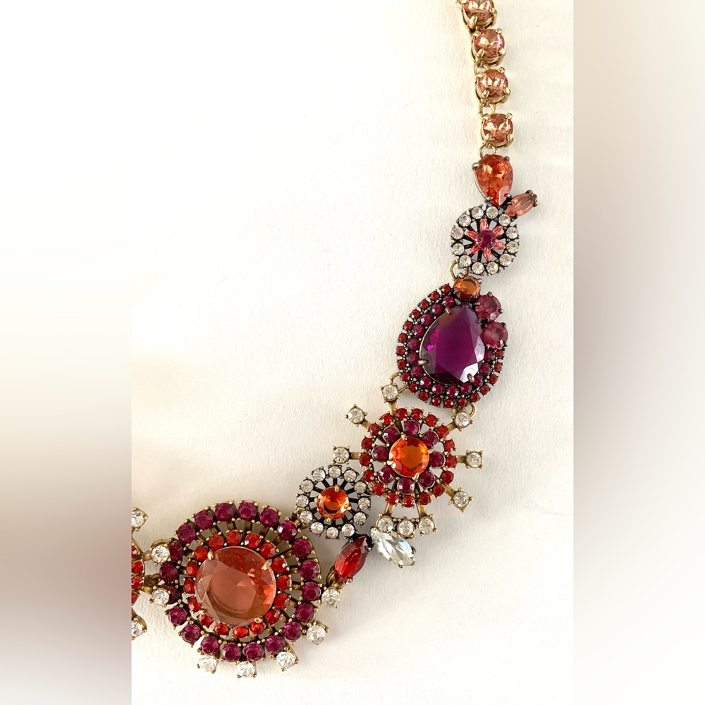 Dramatic Multi-Medallion, Multi-Gemstone J. Crew … - image 5